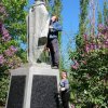 29 и 30 апреля навели  порядок   на  территории  братского  захоронения  в  х.Октябрьский